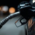Close-up of a fuel nozzle
